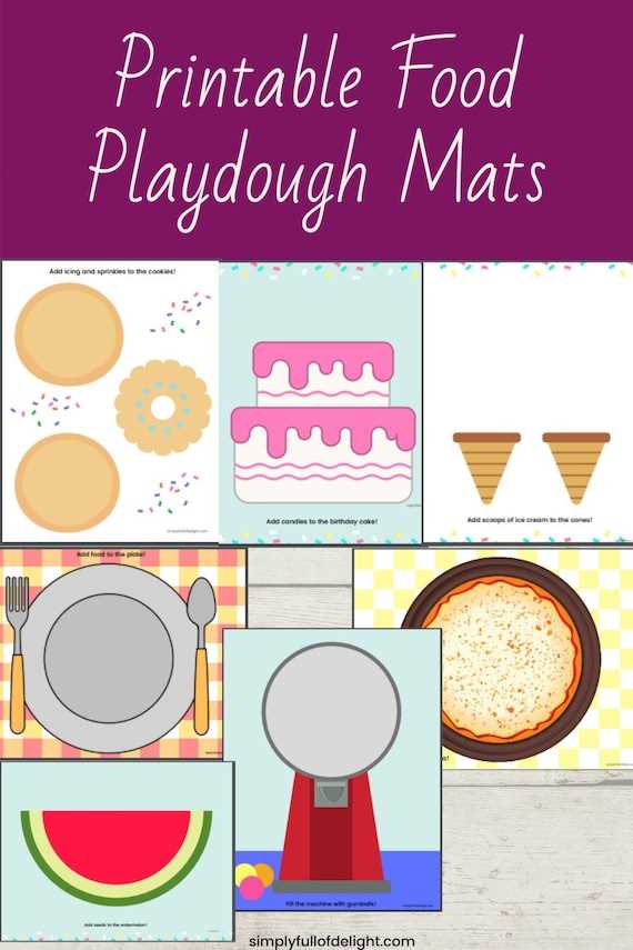 playdough mat printables