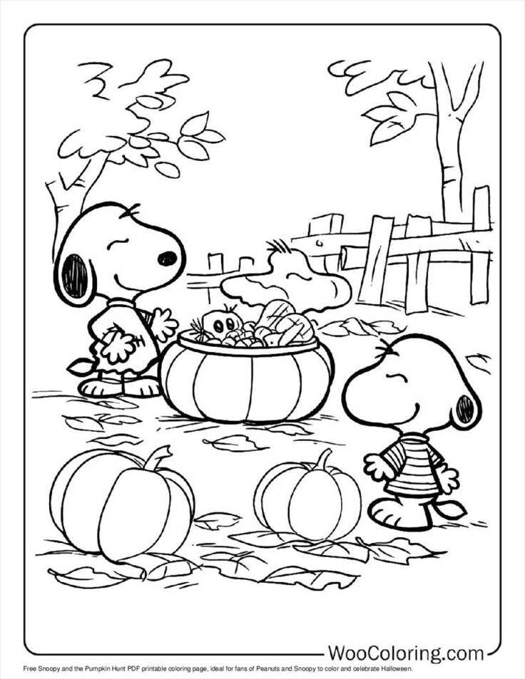 peanuts printable coloring pages