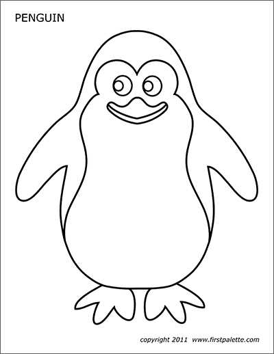 penguin template printable