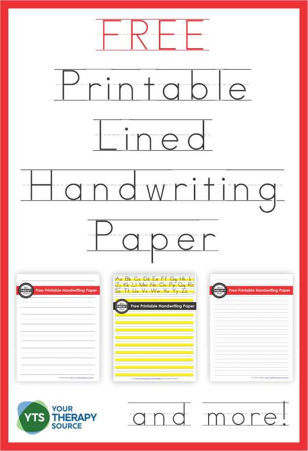 penmanship paper free printable