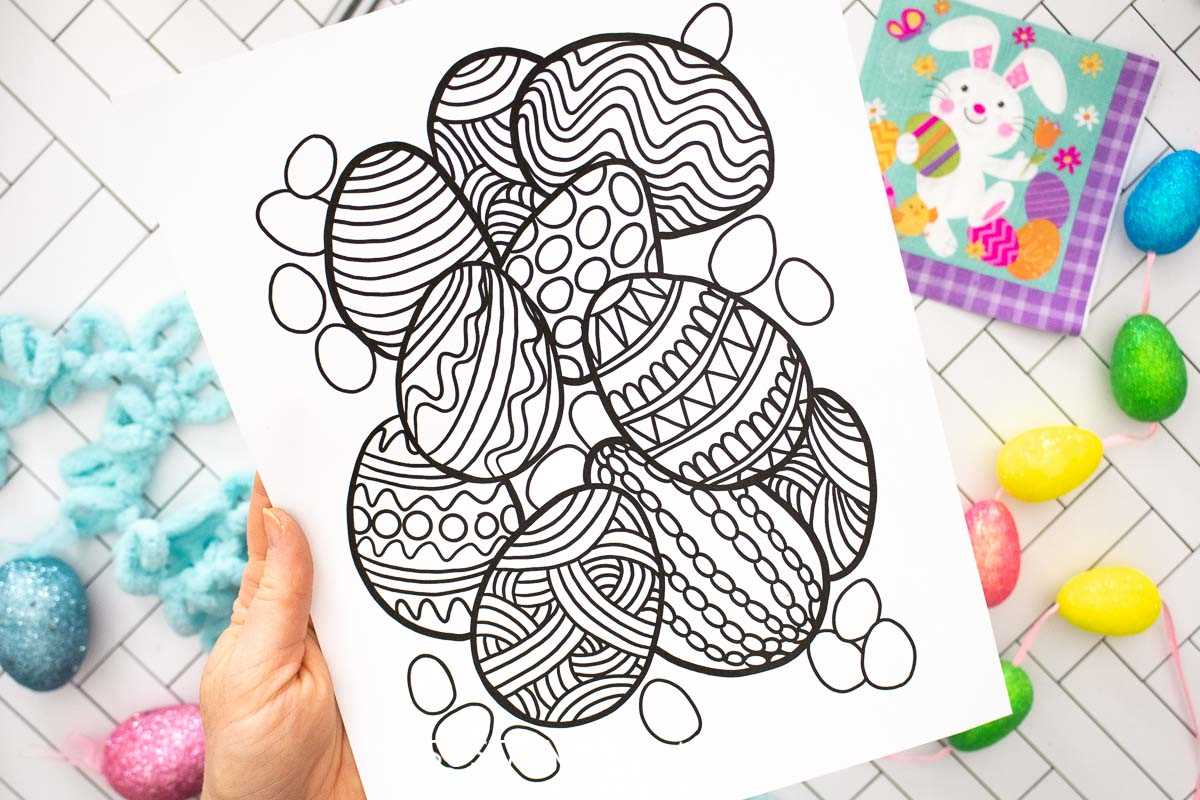 easter egg printables coloring