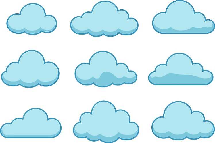 cloud template printable