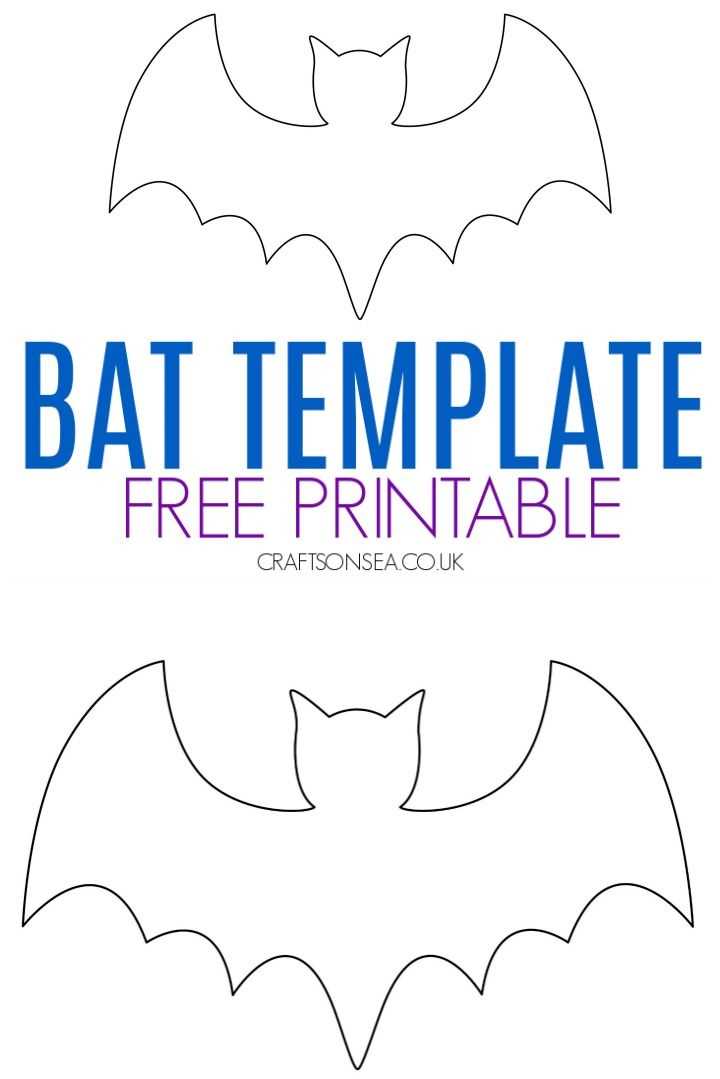bat template printable