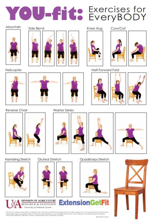 printable chair yoga guide