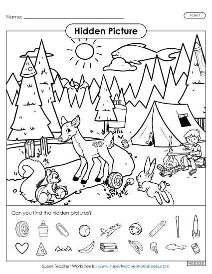 hidden pictures free printable