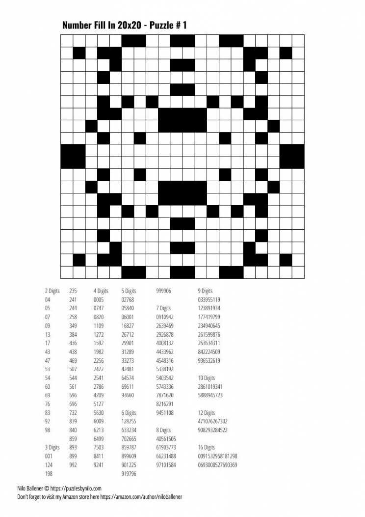 word fill in puzzles printable