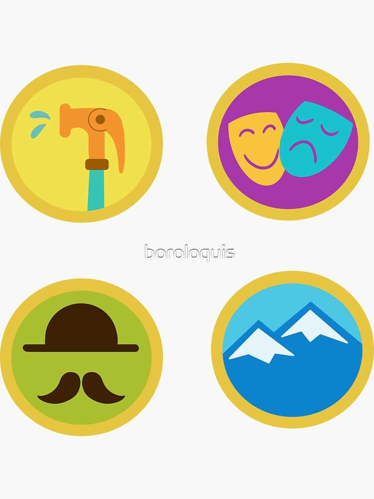 russell up badges printable
