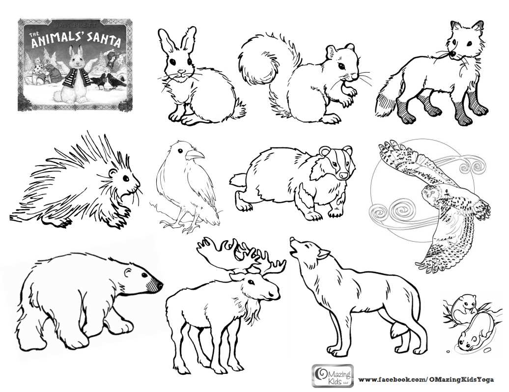 printable arctic animals coloring pages