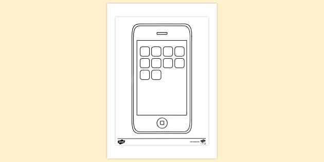phone coloring pages printable