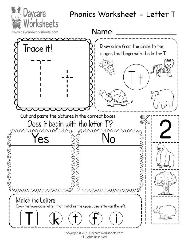 phonics worksheets printable
