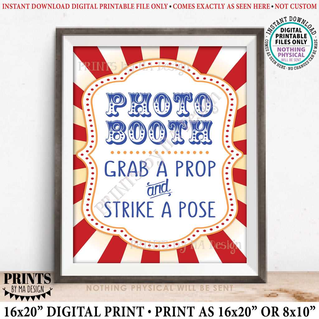 photo booth sign printable