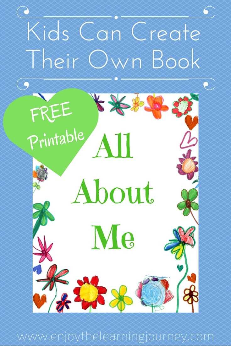 free printable all about me book