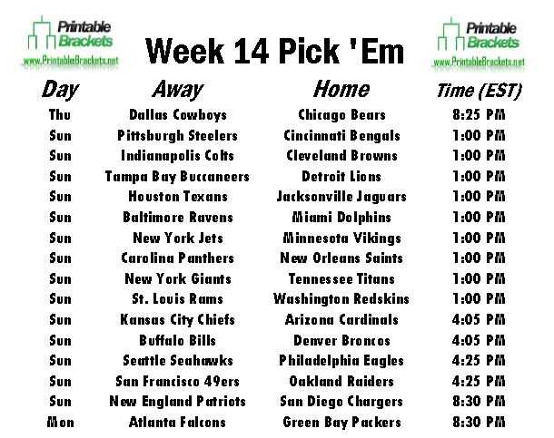 pick em printable