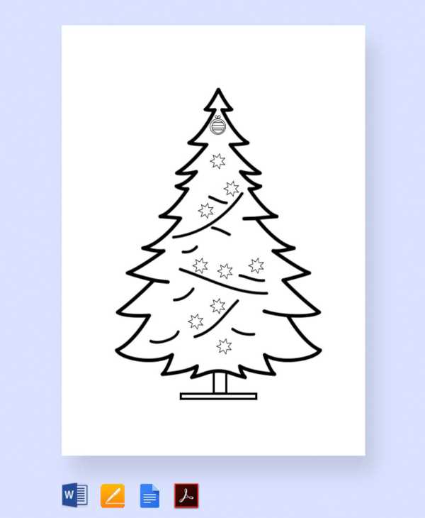 picture of a christmas tree printable