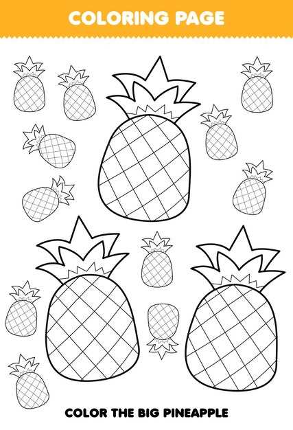 pineapple template printable