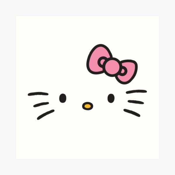 pink printable hello kitty bow