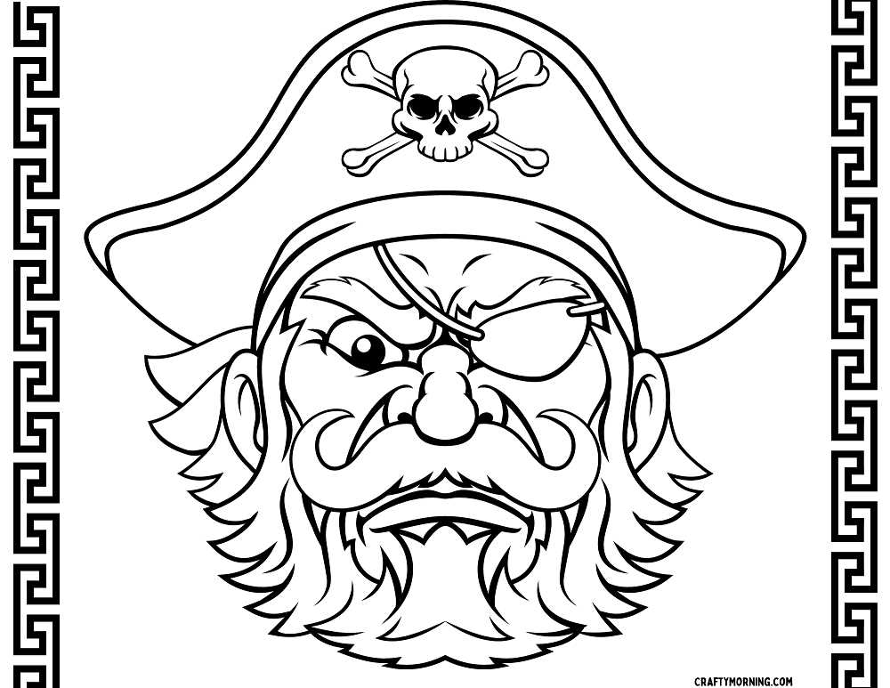 pirate printable coloring pages