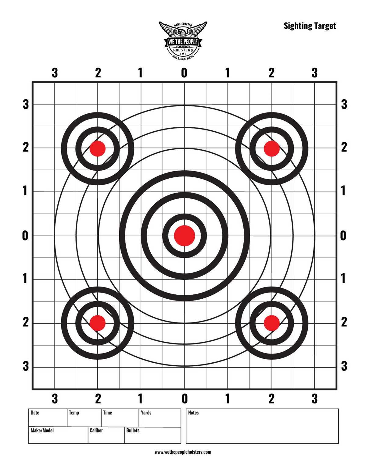 pistol range targets printable