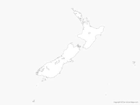 new zealand printable map