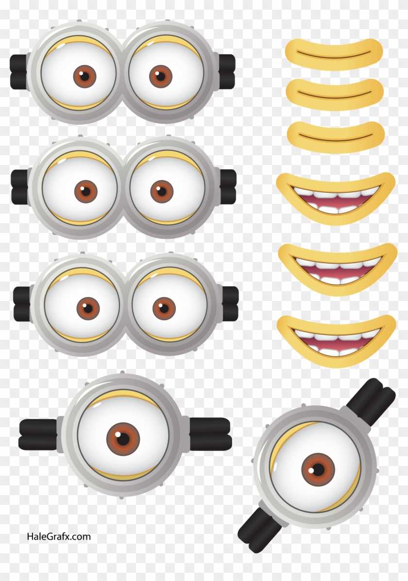 minion eye printable