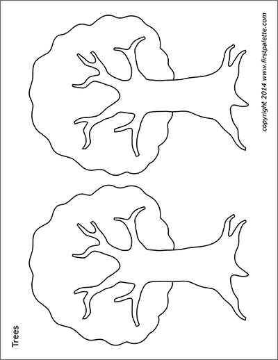 printable image of a tree