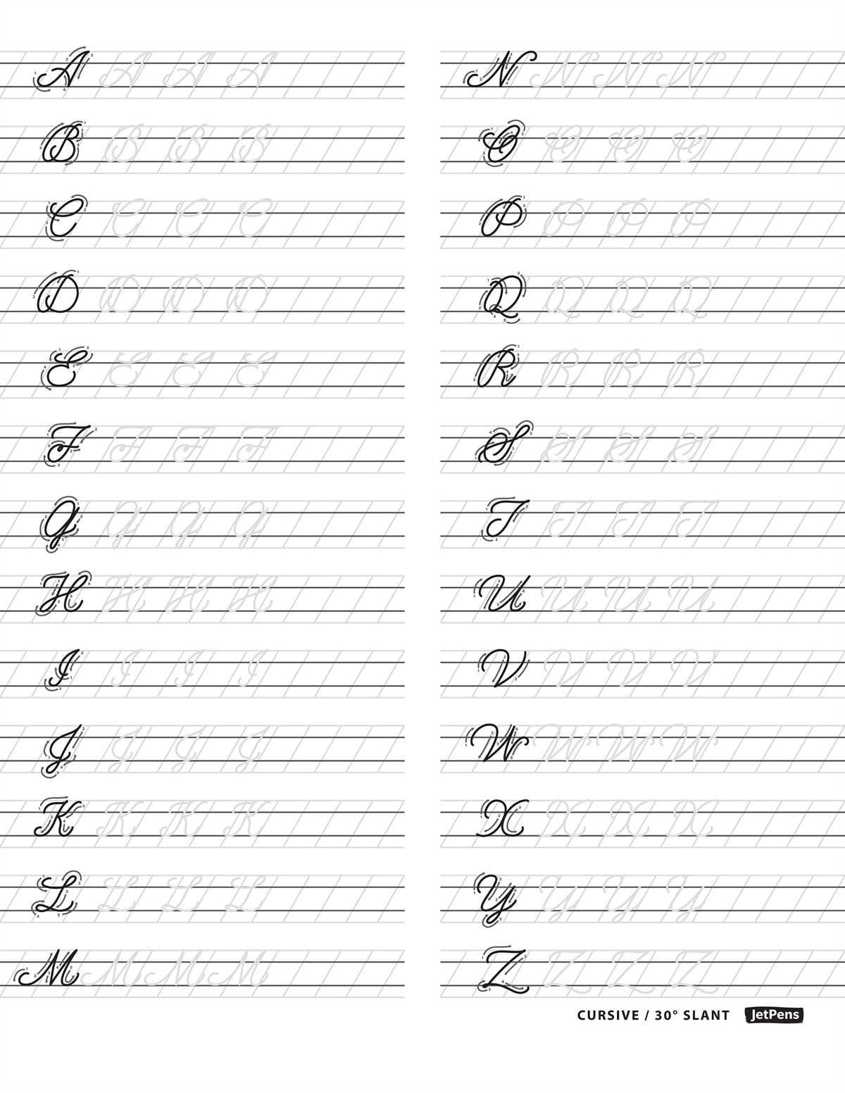free printable cursive practice sheets