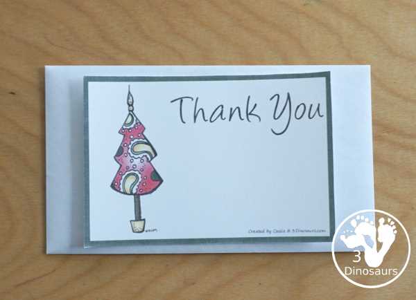 christmas thank you cards printable free
