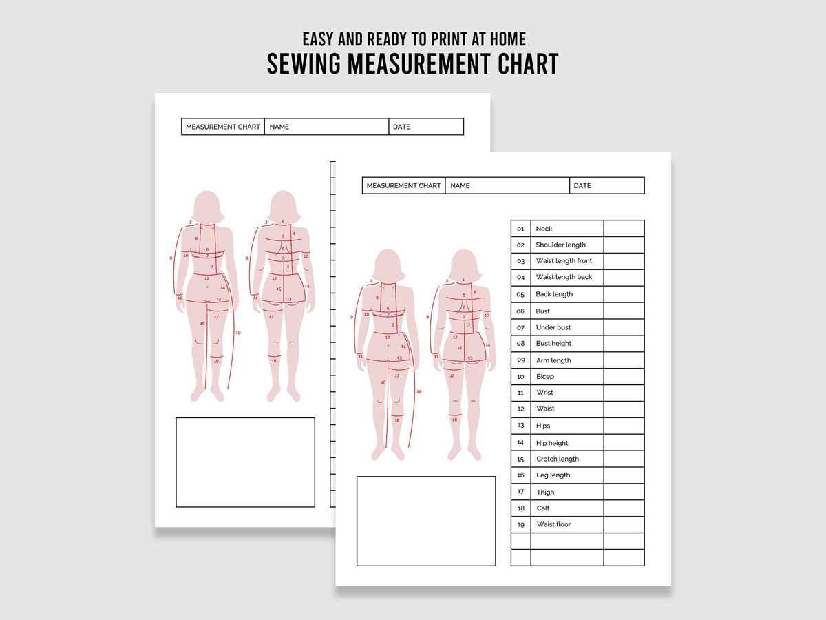 printable height chart