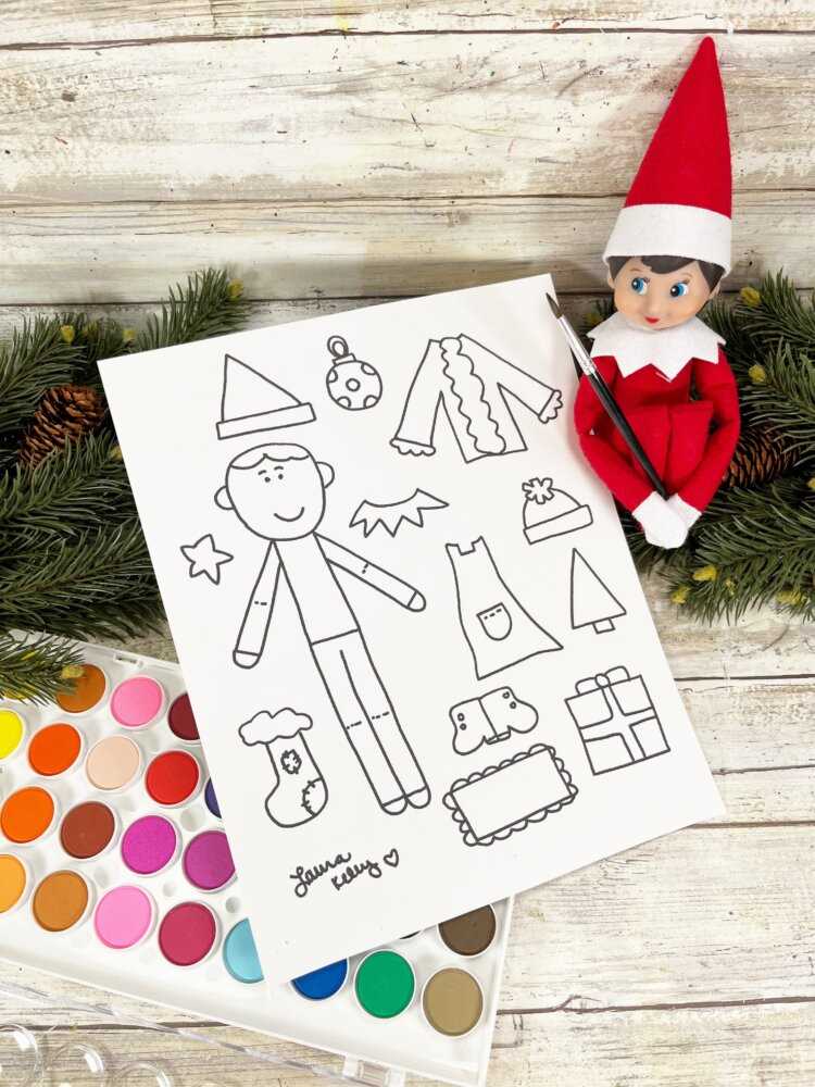 printable elf pictures