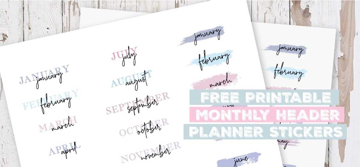 planner stickers printable
