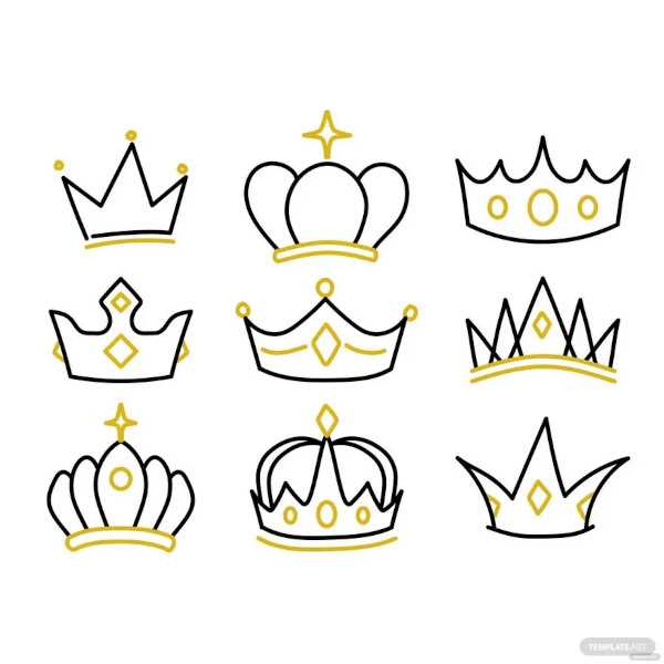 printable crown pattern