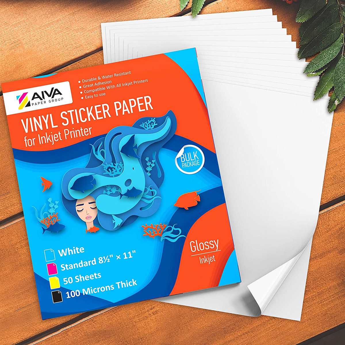 glossy printable vinyl sticker paper