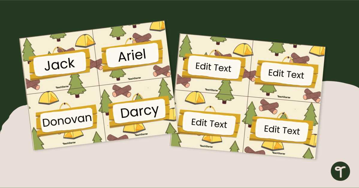 camping signs printable