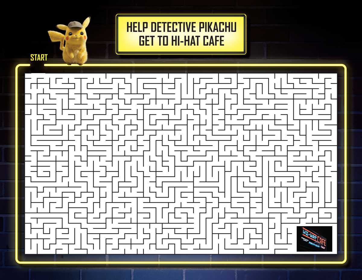 pokemon maze printable