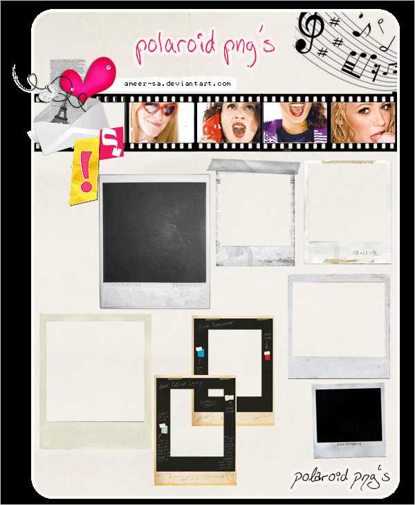 polaroid template printable
