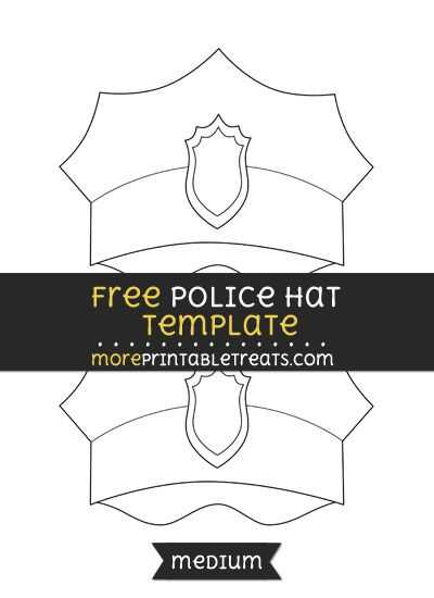 policeman hat printable