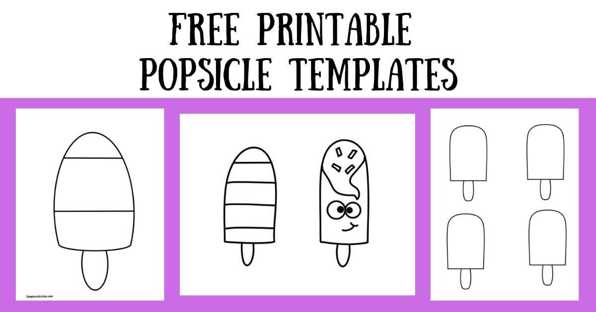 popsicle template printable free