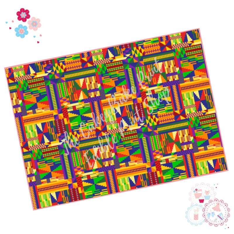 kente cloth printable