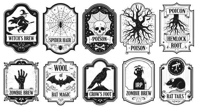 potion bottle labels printable