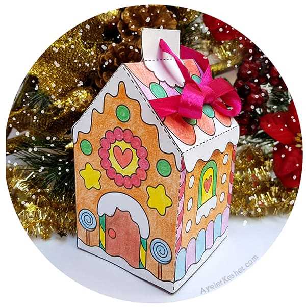 large gingerbread house template printable