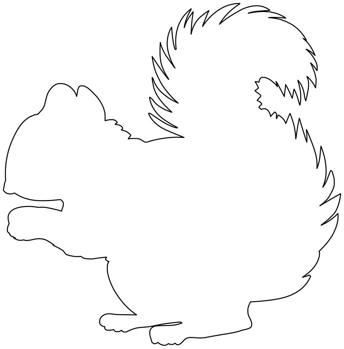 printable squirrel pattern