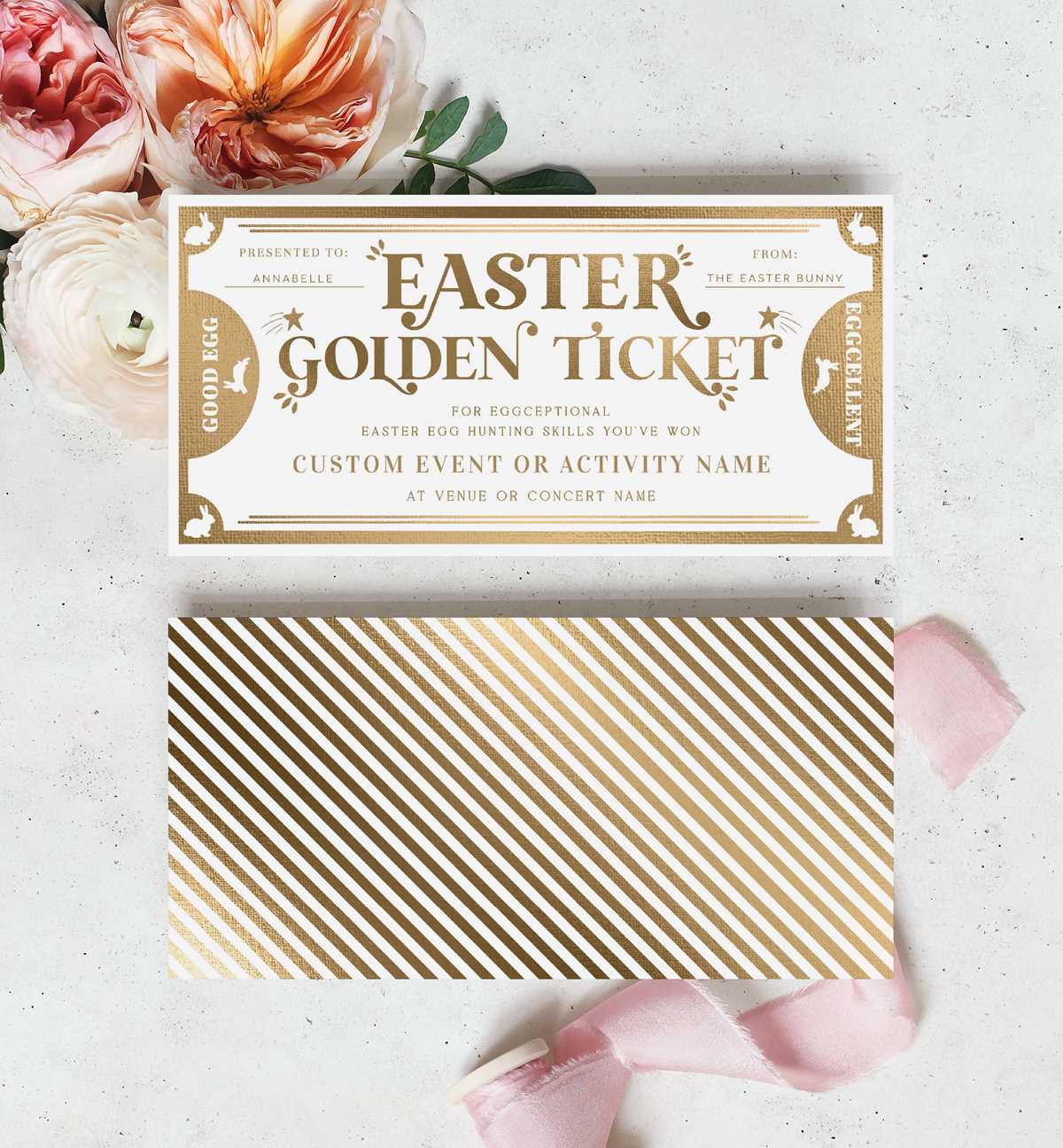 golden ticket printable