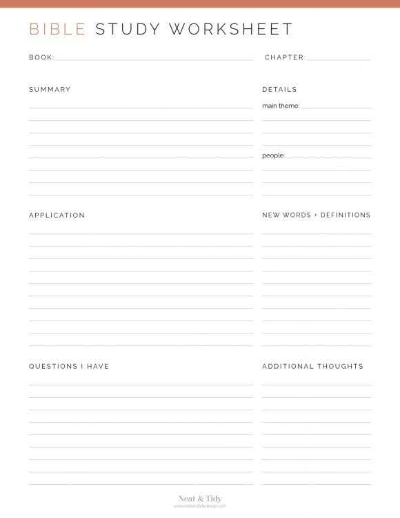printable bible study