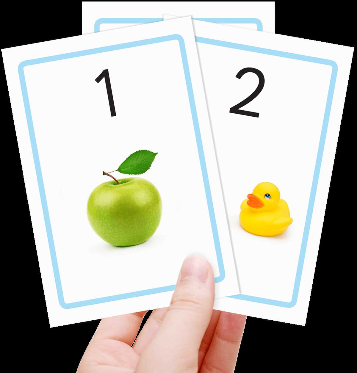 pre school number flash cards printable