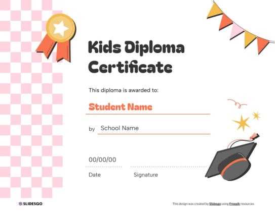preschool printable diploma