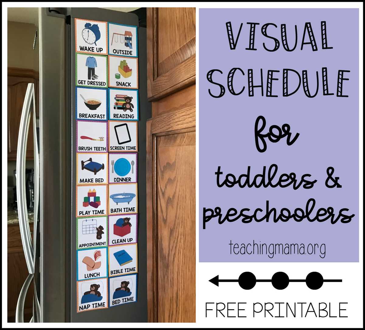 preschool schedule printables