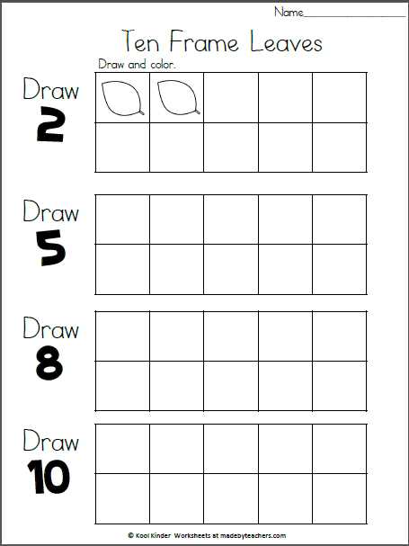 printable 10 frames