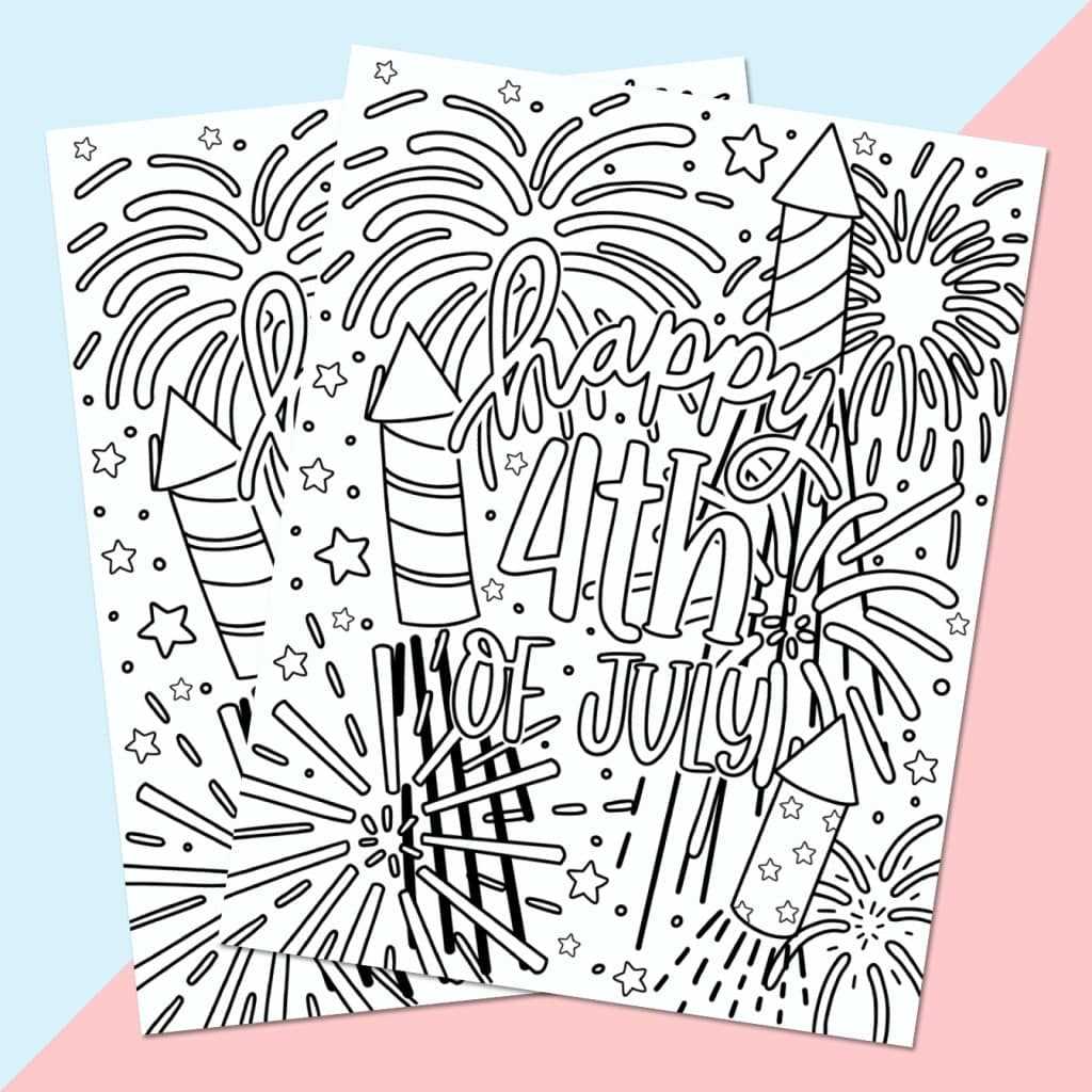printable 4th of july coloring pages