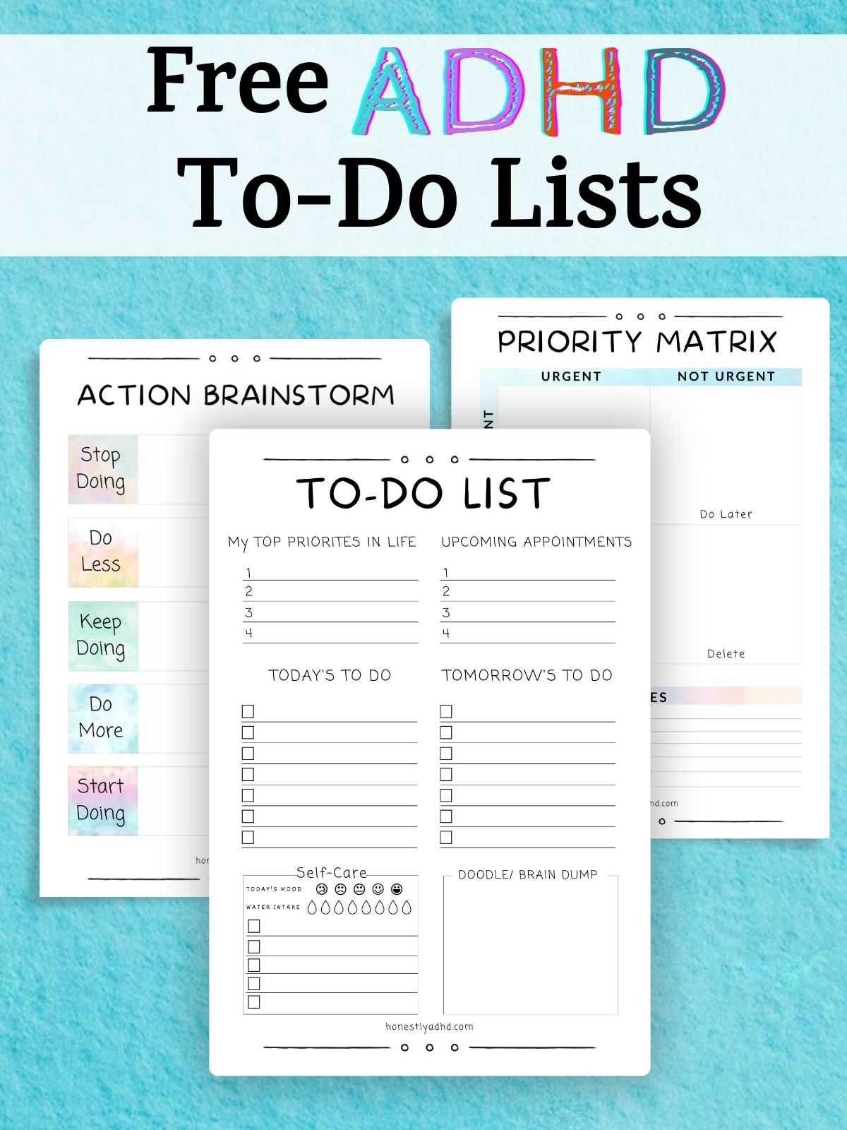 printable adhd checklist