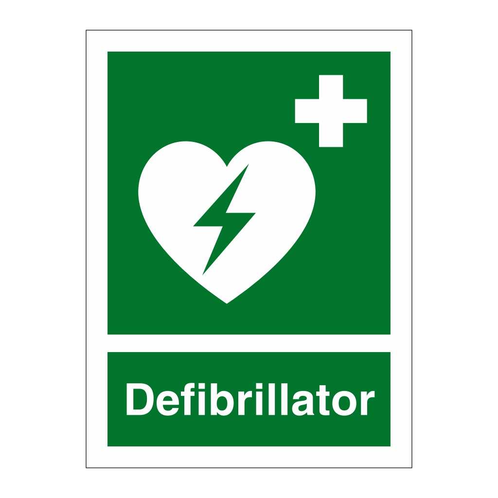 printable aed signage